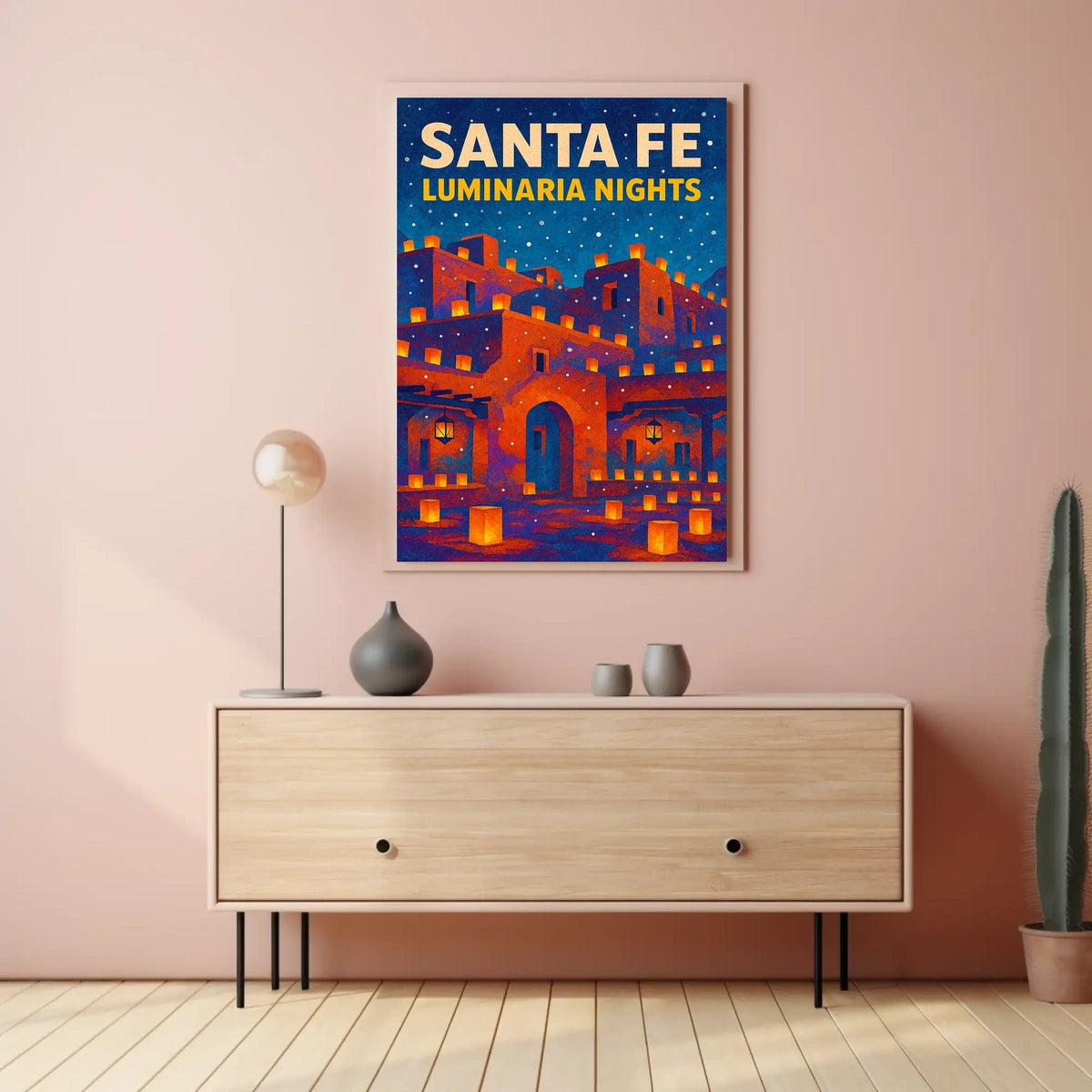 Santa Fe Luminaria Nights Poster