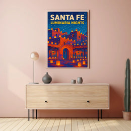 Santa Fe Luminaria Nights Poster
