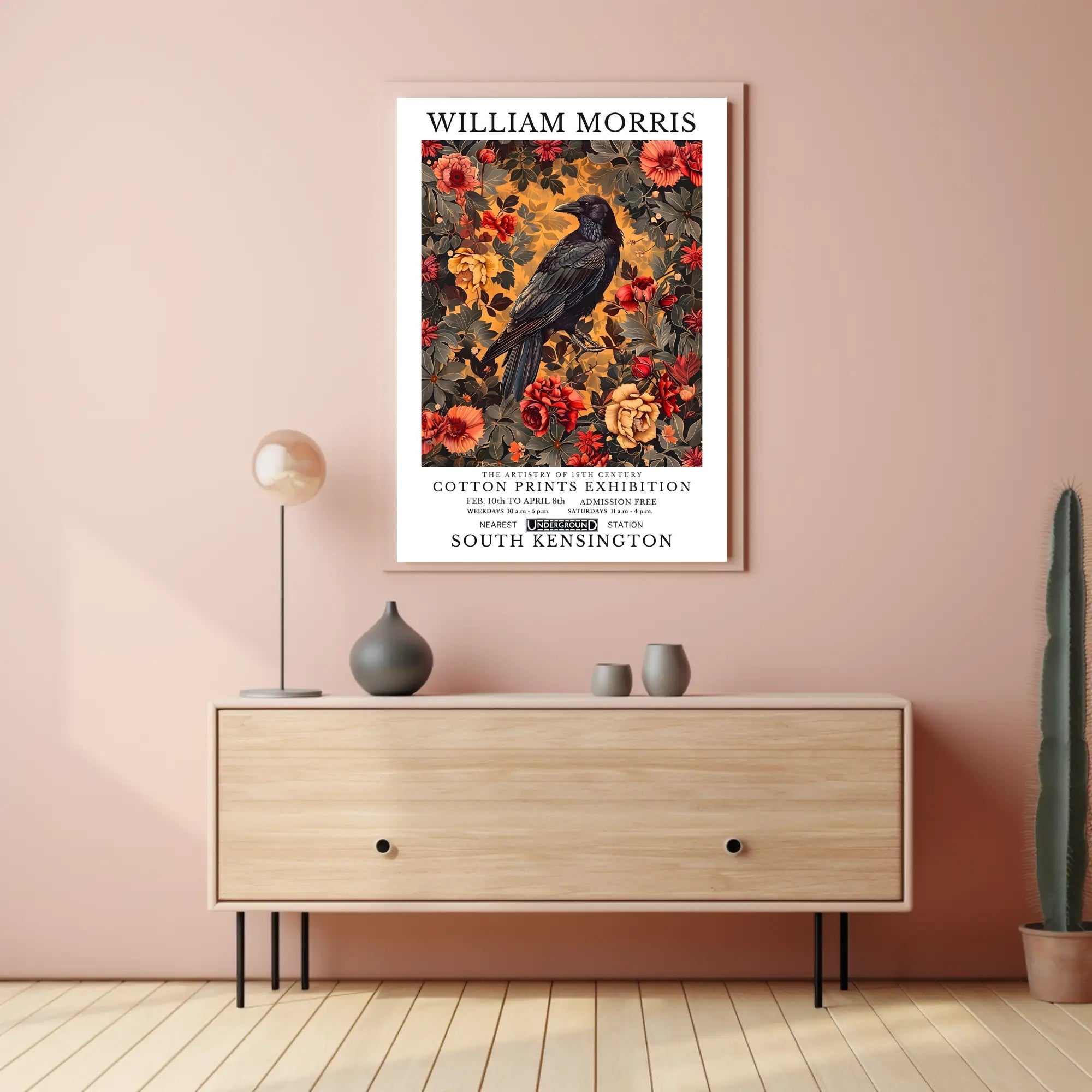 19th Century William Morris Floral Art Artistic Poster