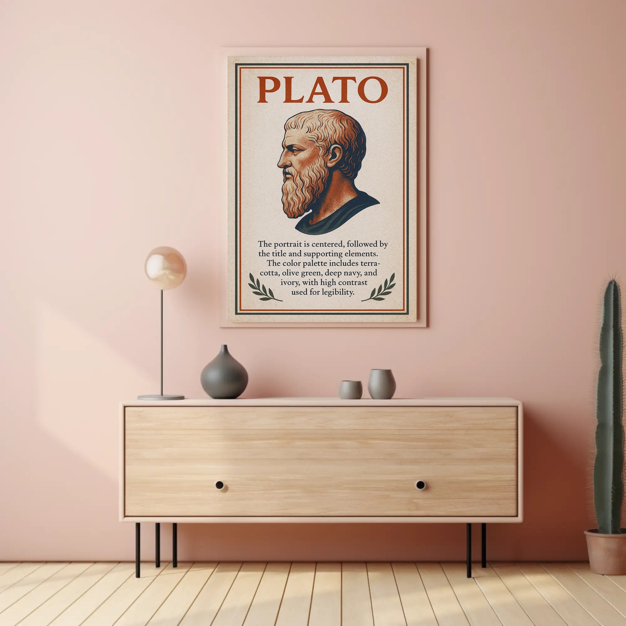 Plato Philosophical Icon Poster PosterGoat