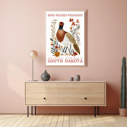 Ring-necked Pheasant State Pride Art Poster