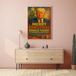 Donald Trump Christmas Theme Political Poster