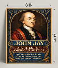 John Jay Architect of American Justice Poster PosterGoat