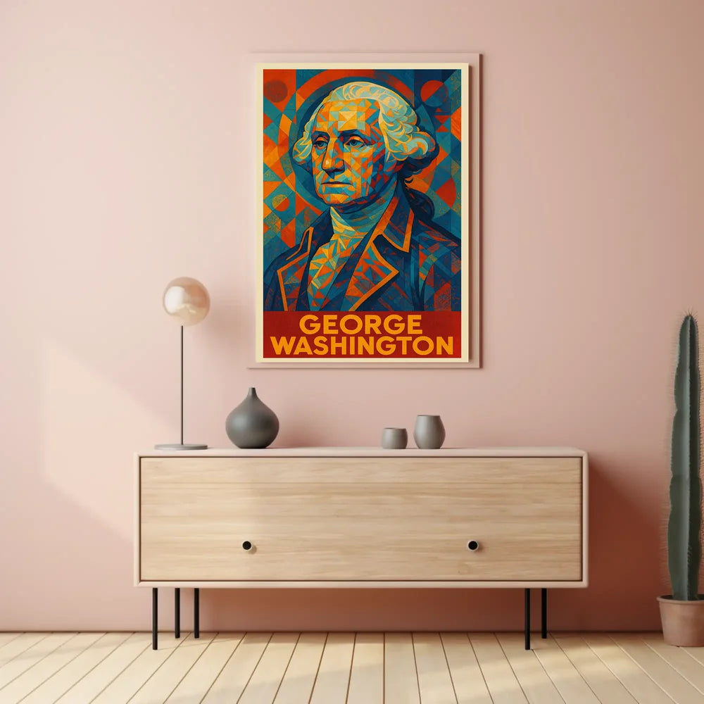 Vibrant Cityscape Skyline Art Poster