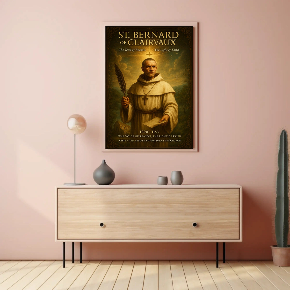 St. Bernard Of Clairvaux The Voice Of Poster