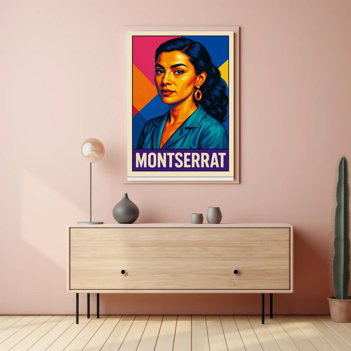 Montserrat Vibrant Portrait Poster