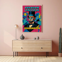 Bold Lincoln Pop Art, Motivational or Quote Poster PosterGoat