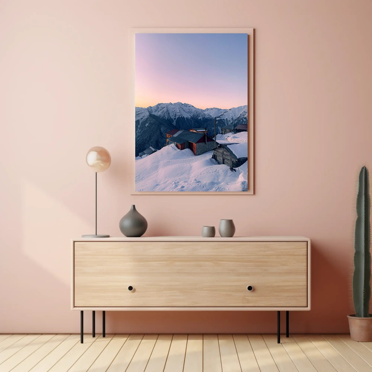 Mountain Serenity At Dusk Poster