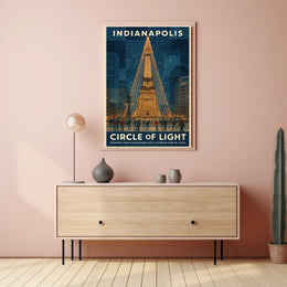 Indianapolis Circle Of Light Poster
