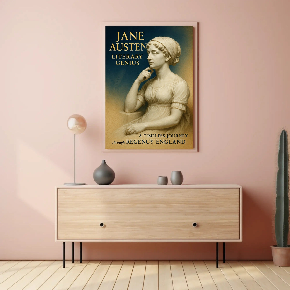 Jane Austen Literary Genius Poster