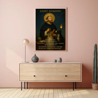 Saint Dominic Classic Vintage Religious Heritage Poster