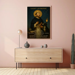 Saint Dominic Classic Vintage Religious Heritage Poster