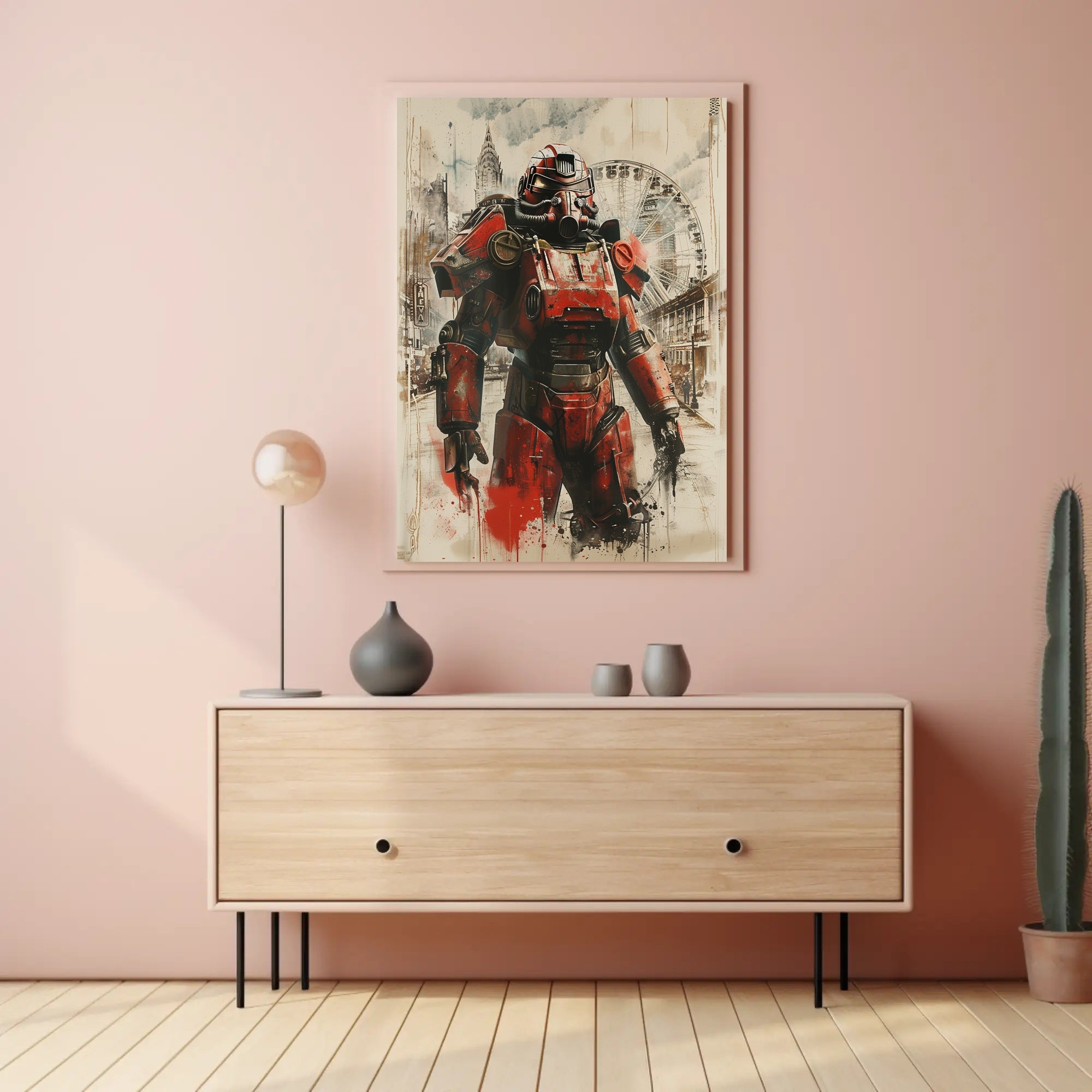 Urban Mech Warrior Poster PosterGoat