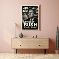 George W. Bush 43rd President of the United States Digital Montaje Poster