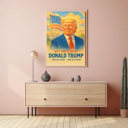 Donald Trump Visionary at the Helm Poster