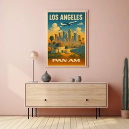 Los Angeles Pan Am Travel Poster