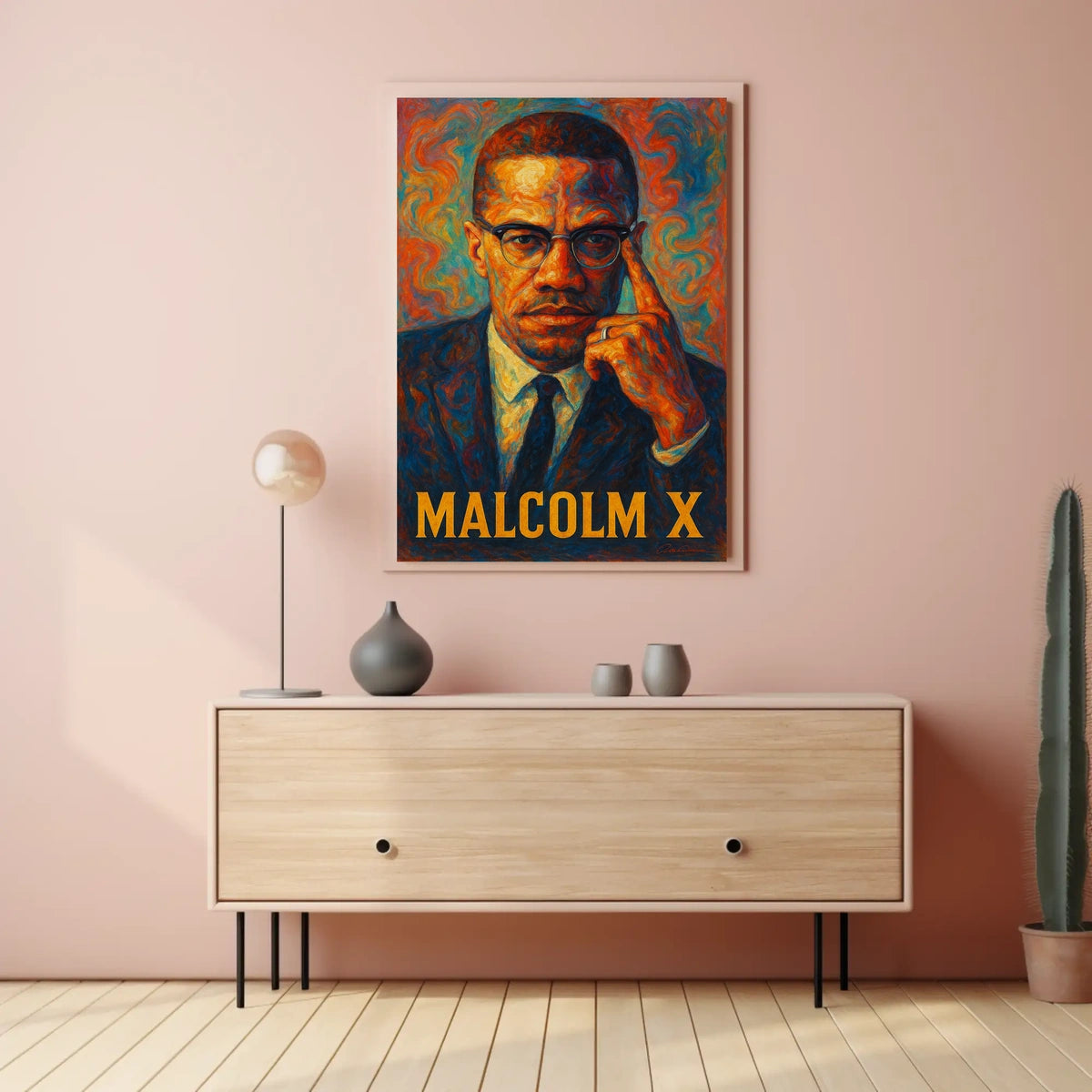 Malcolm X Iconic Portrait Poster