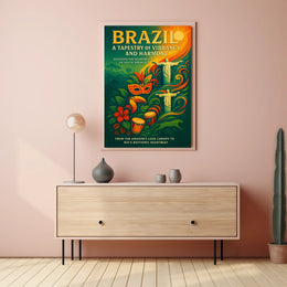 Brazil A Tapestry of Vibrancy and Harmony Poster