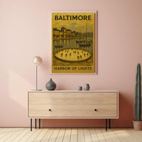 Baltimore Harbor Of Lights Poster
