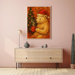 Bear Christmas Poster