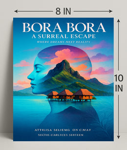 Bora Bora  A Surreal Escape Poster PosterGoat