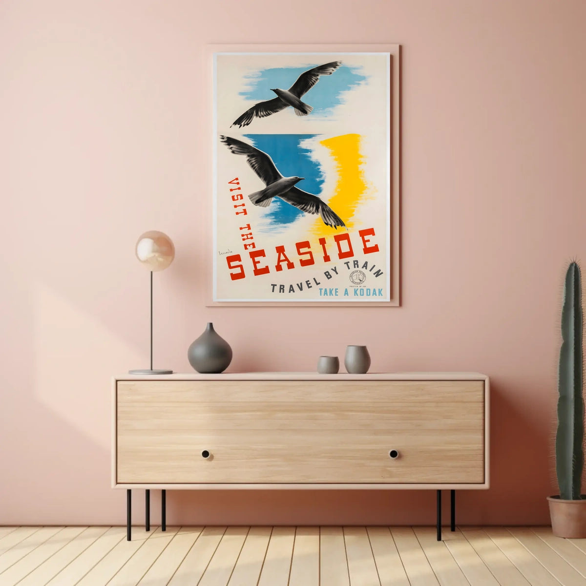 Visit The Seaside Poster
