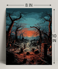 Twilight Cemetery Poster