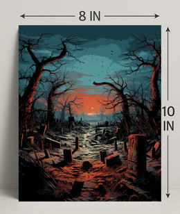 Twilight Cemetery Poster