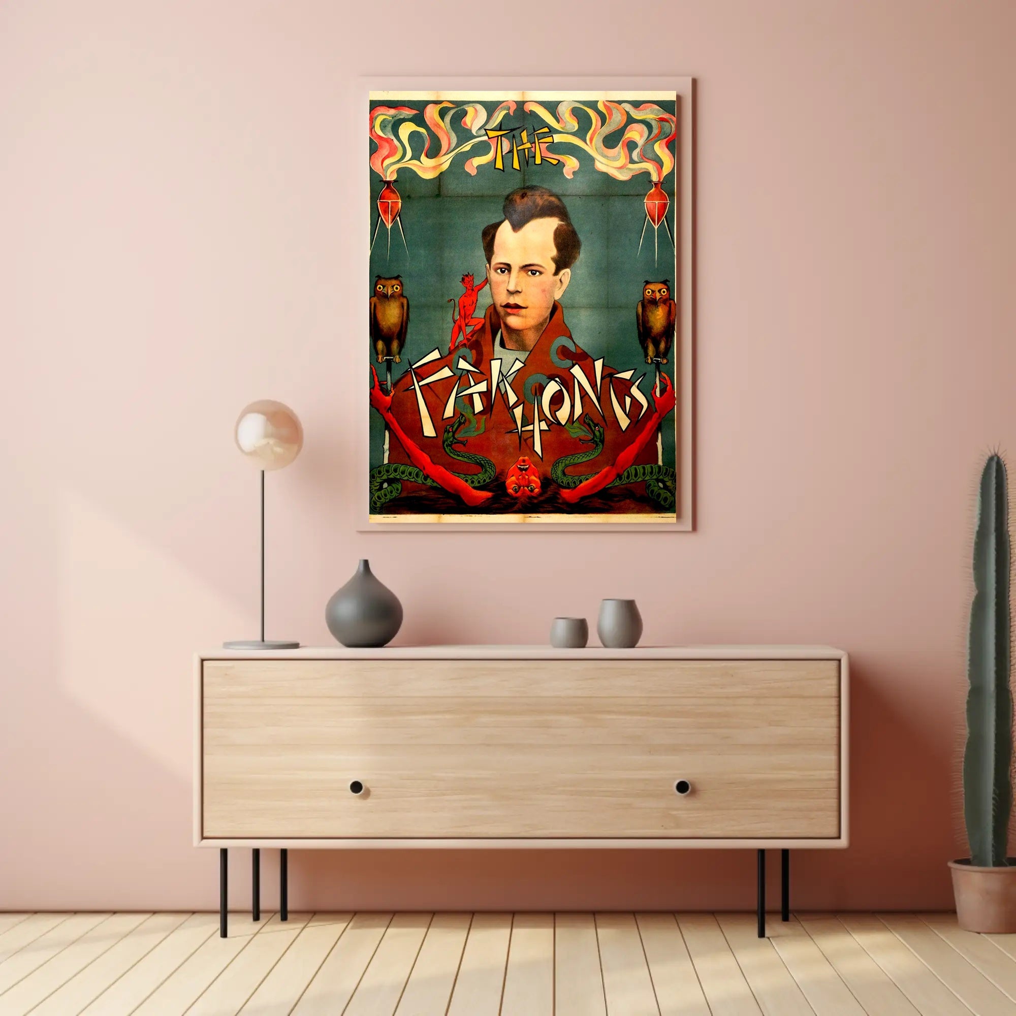 The Fak Hongs Magic Show Vintage Artistic Poster