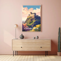 Edinburgh Castle Travel Poster