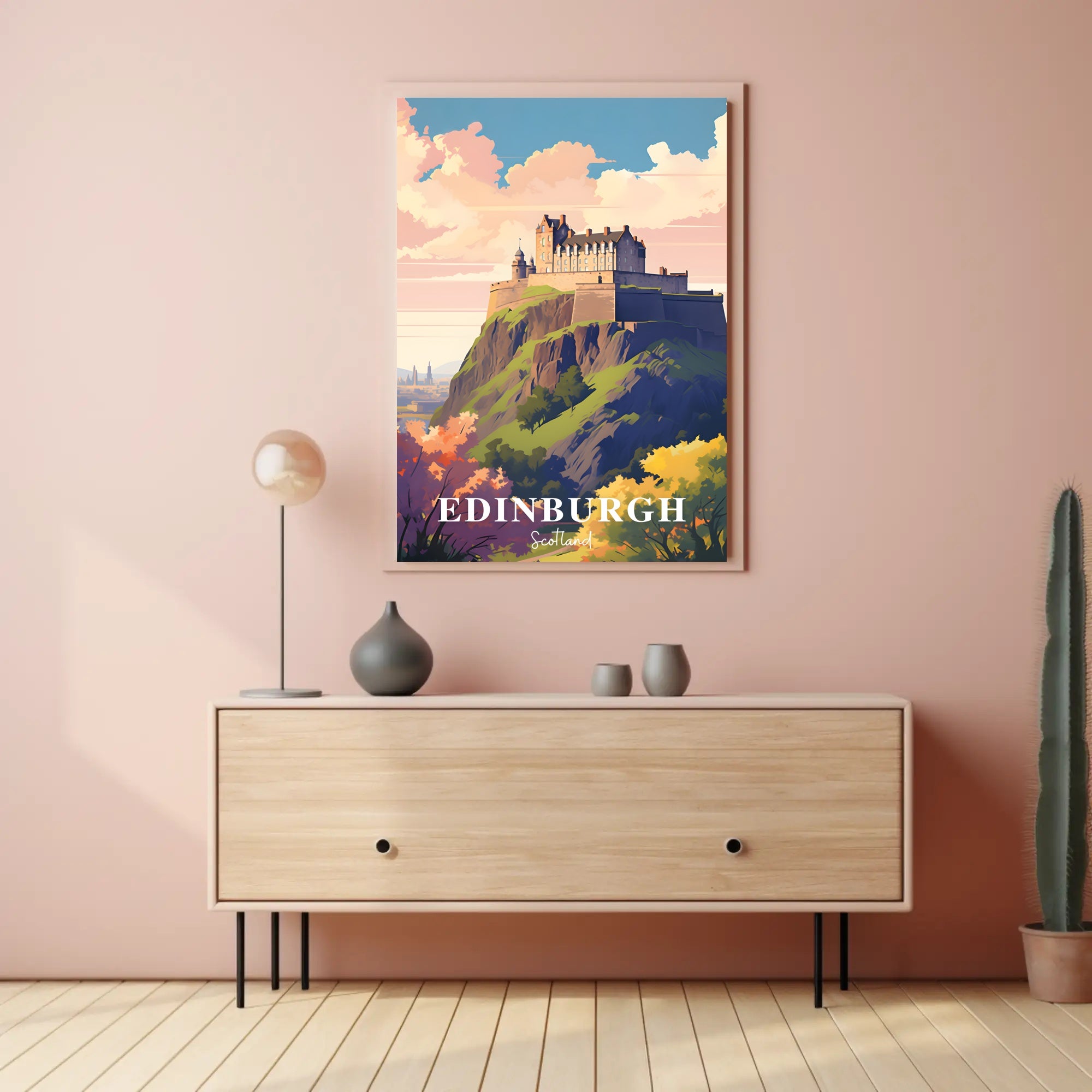 Edinburgh Castle Travel Poster