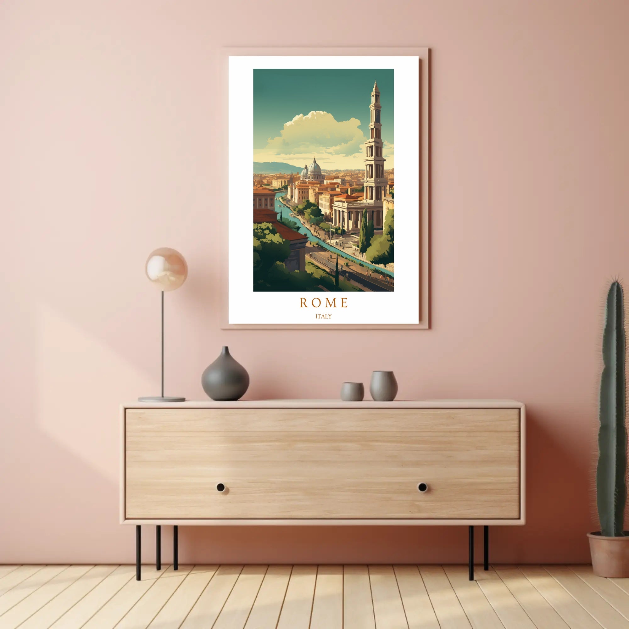 Scenic View of Rome Poster PosterGoat