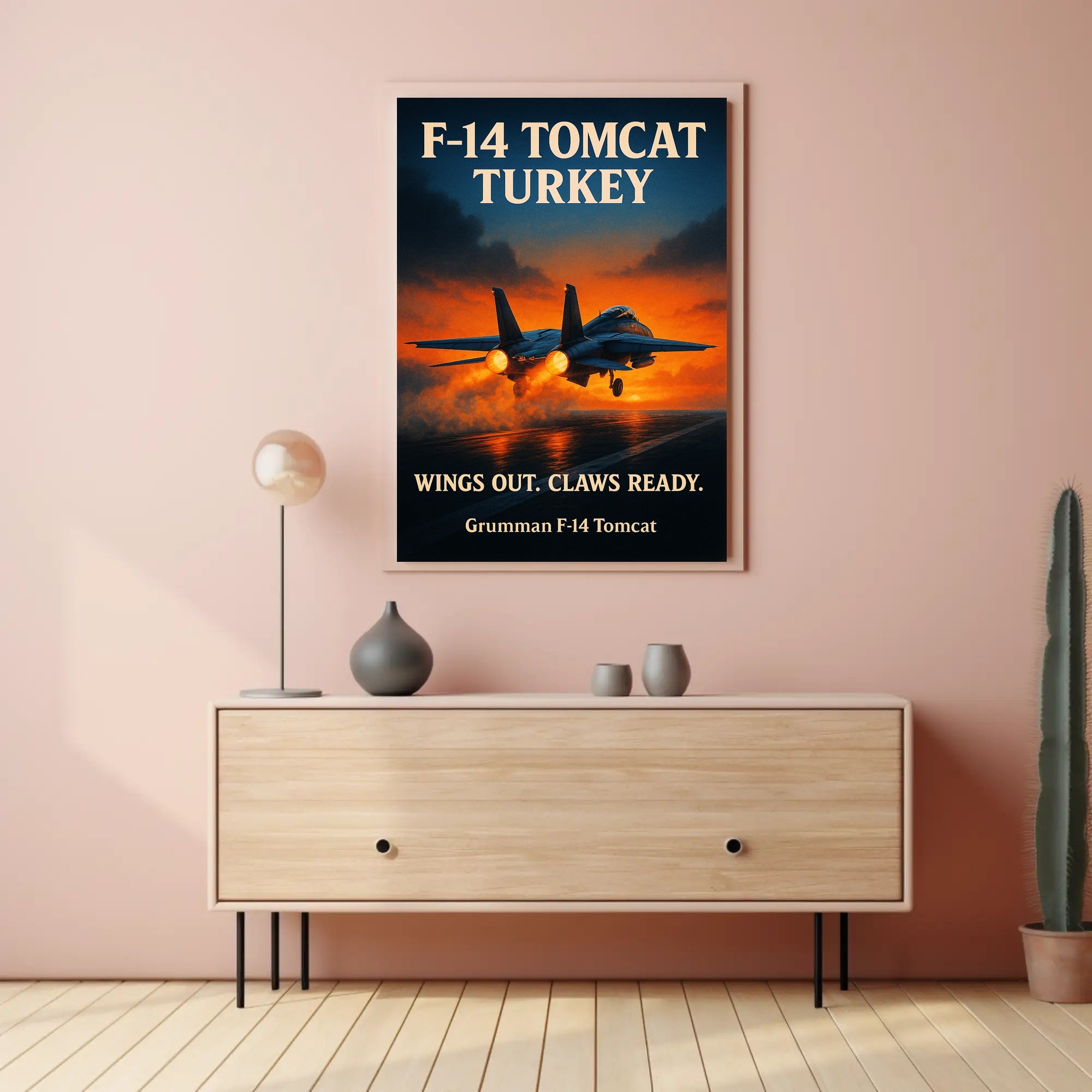 F-14 Tomcat Soaring High Poster PosterGoat