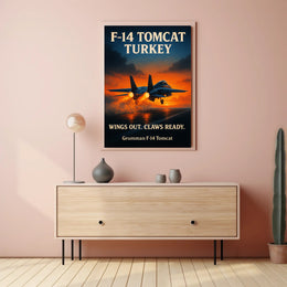 F-14 Tomcat Soaring High Poster PosterGoat