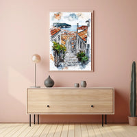 Croatia Dubrovnik Old Town and City Walls Poster