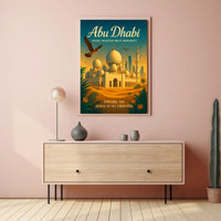 Abu Dhabi Where Tradition Meets Poster