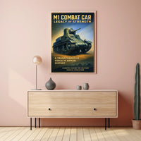M1 Combat Car Legacy of Strength Poster
