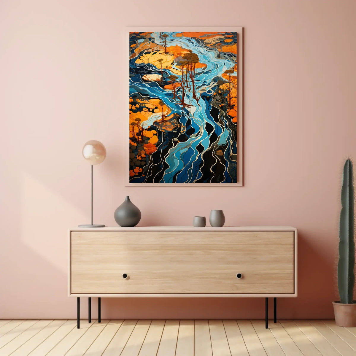 Flowing Landscapes Poster