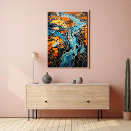 Flowing Landscapes Poster