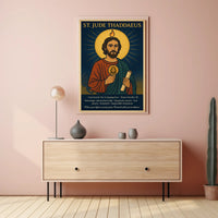 St. Jude Thaddaeus Icon - Motivational or Quote Poster