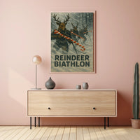 Reindeer Biathlon Poster