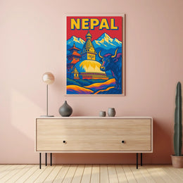 Nepal A Vibrant Tapestry Poster