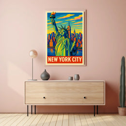 New York City Iconic Skyline Poster