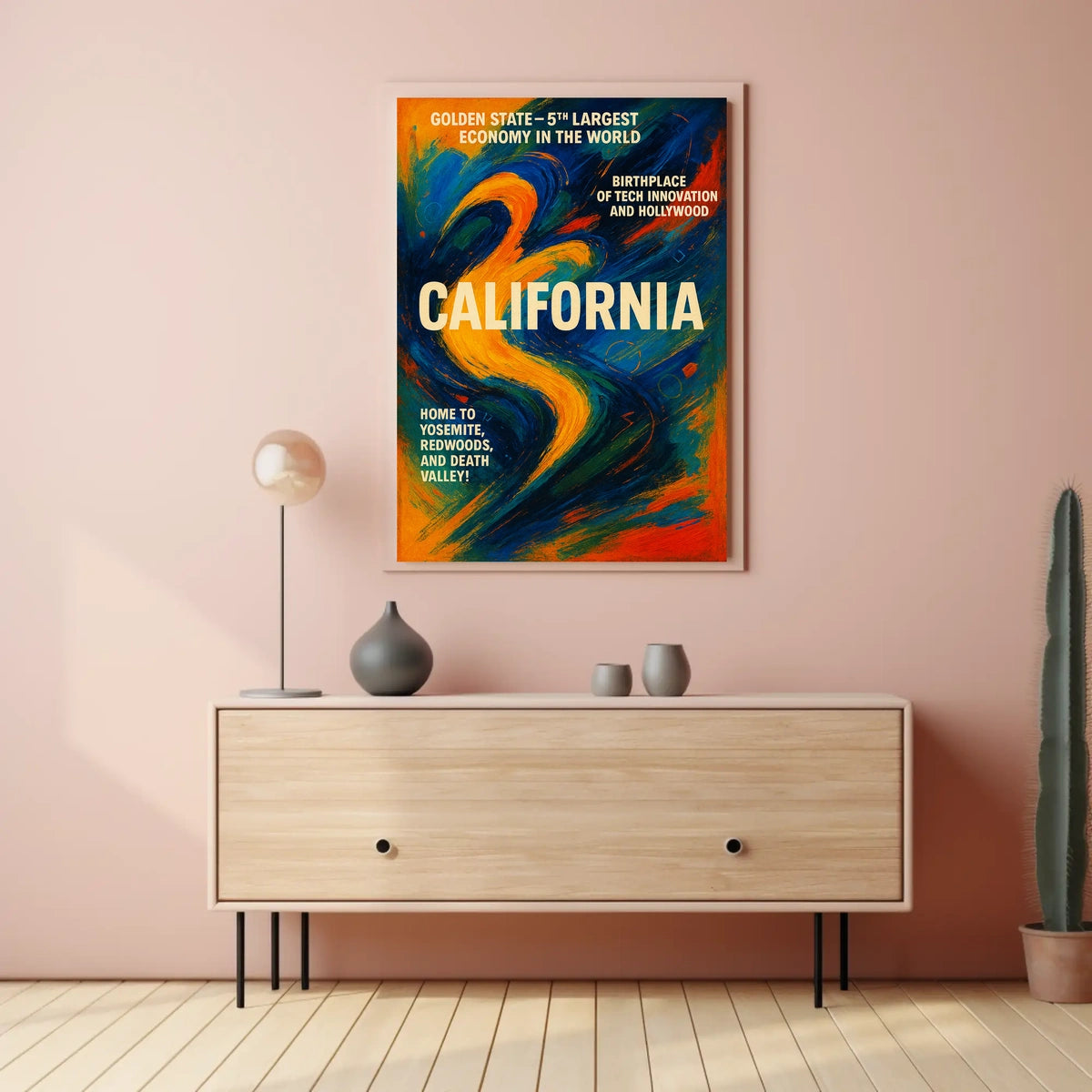 California The Golden State Poster