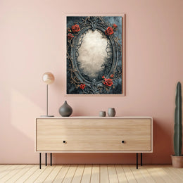 Ornate Floral Frame Poster