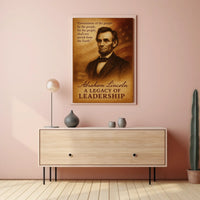 Abraham Lincoln A Legacy of Leadership Poster