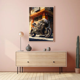 Urban Motorcycle Adventure Poster PosterGoat