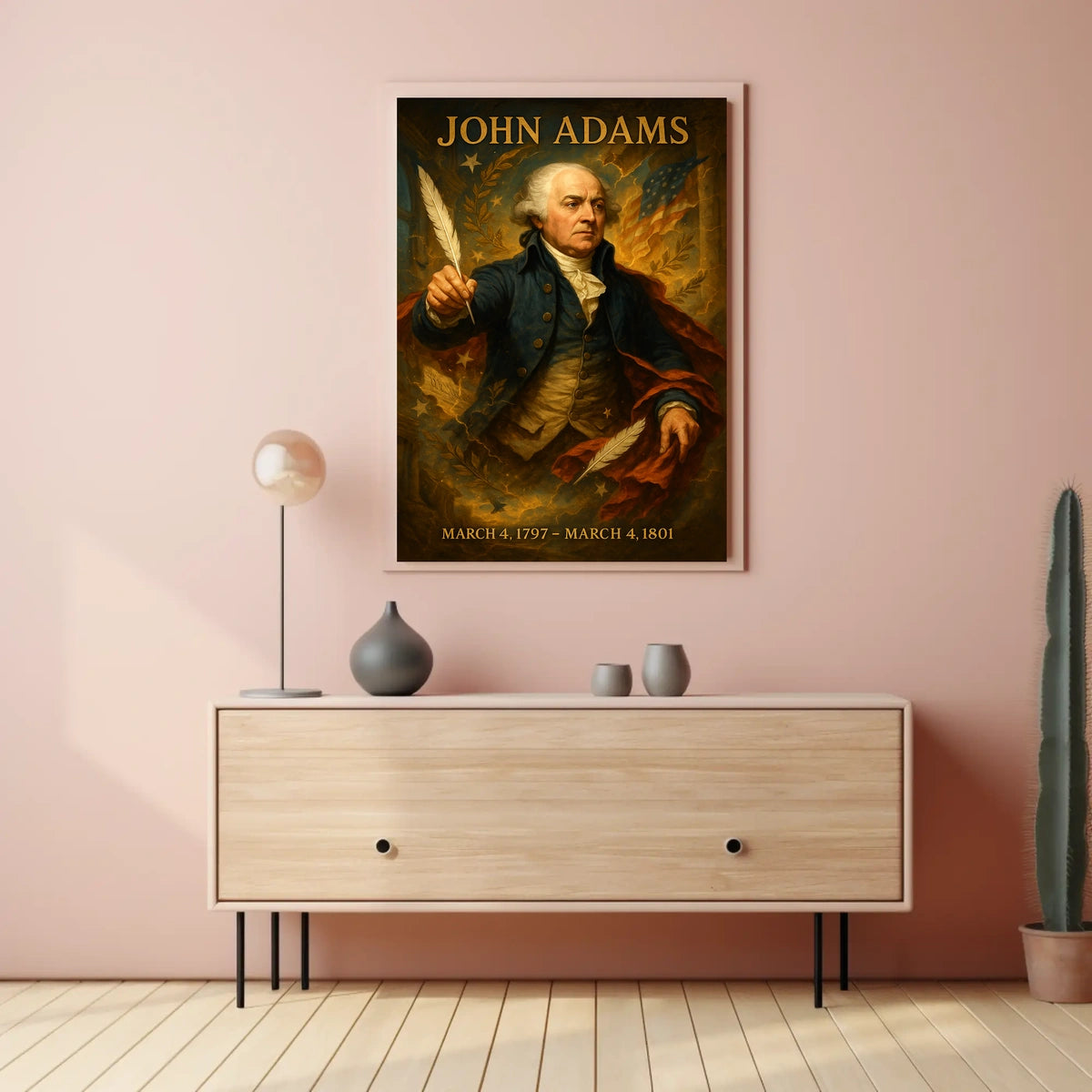 John Adams Vintage Historical or Presidential Poster