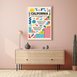 California The Golden State Poster PosterGoat