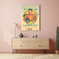 Jim Thorpe Iconic Sports Legend Poster